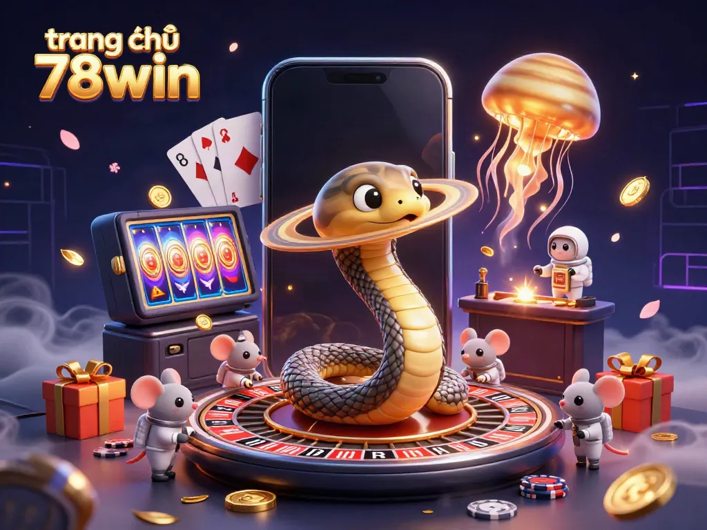 Engage with the vibrant action at trang chủ 78win, featuring cosmic gambling elements with a snake roulette.