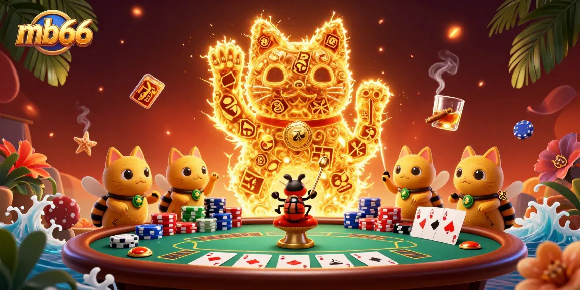 Win big at mb66 by playing vibrant poker games amid dynamic casino symbols.