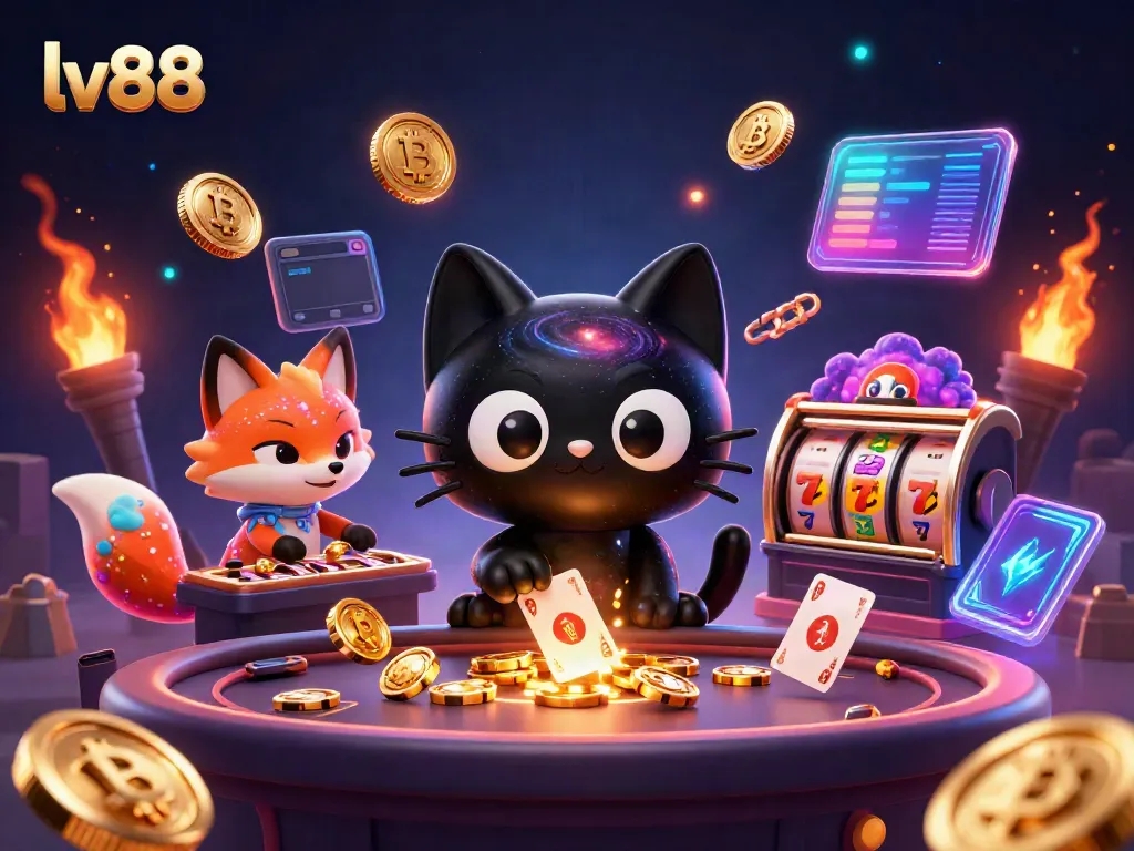 Spin to win with lv88 in a cosmic casino filled with vibrant, dynamic game elements.