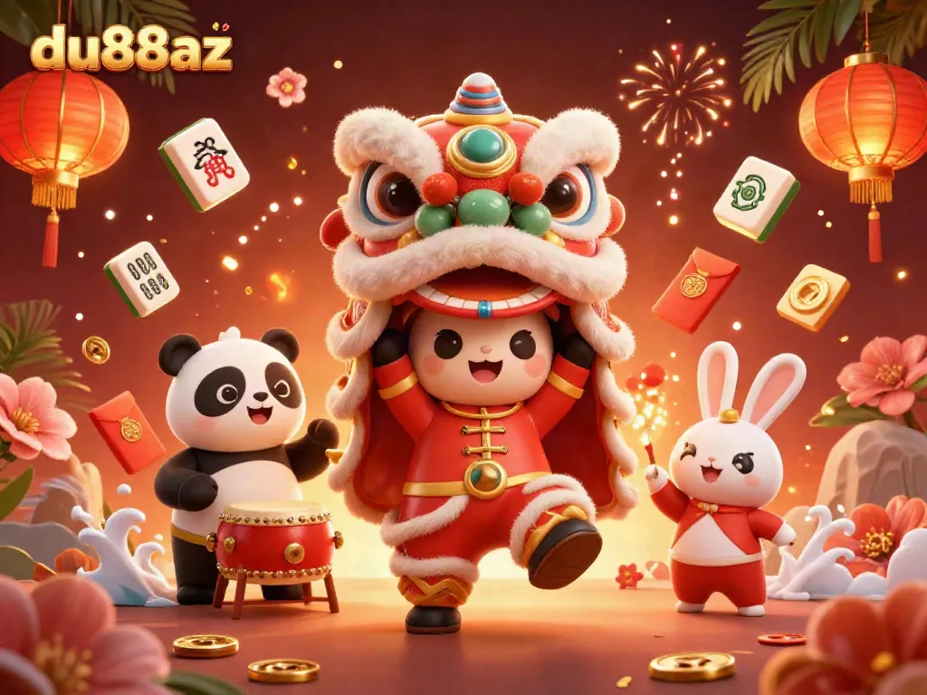 Experience the vibrant world of du88az with engaging characters and dynamic casino-themed elements in this captivating digital illustration.