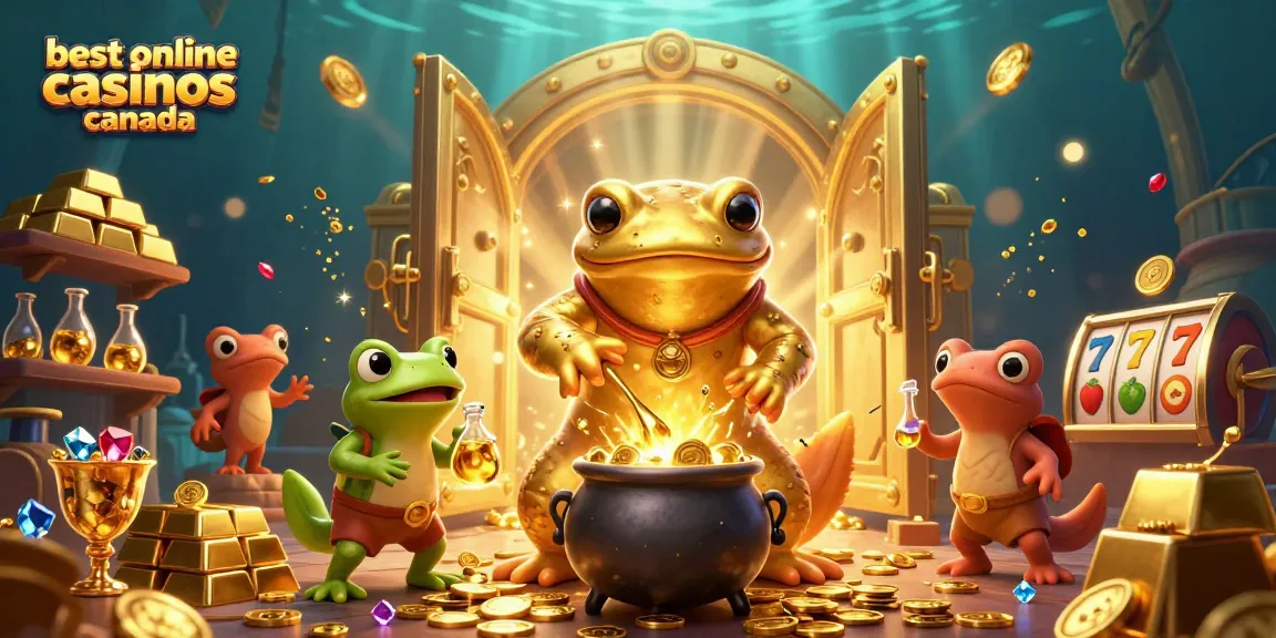 Experience luxury with the best online casinos Canada, featuring iconic gaming elements and characters.