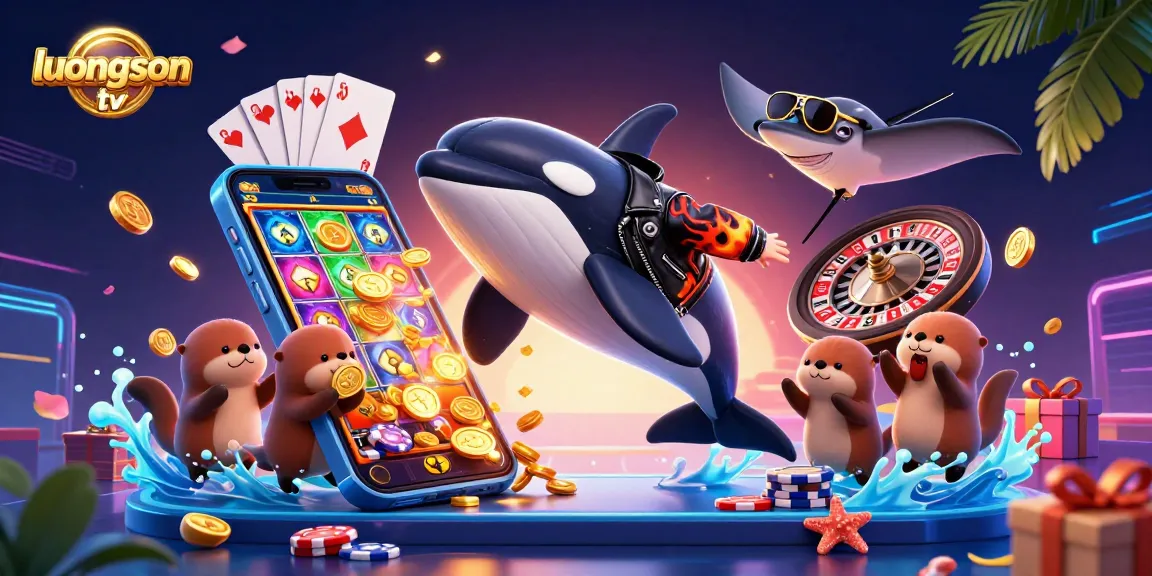 Experience exciting gameplay with luongson tv featuring vibrant sea creatures in a dynamic casino scene.